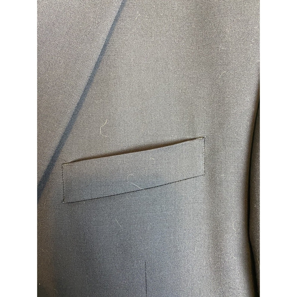 Chaps Mens 44R Navy Wool Gold Two Button Sport Coat Preppy Academia - Picture 3 of 16